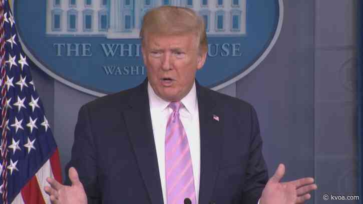 President Trump eager to get US back to work amid COVID-19 pandemic