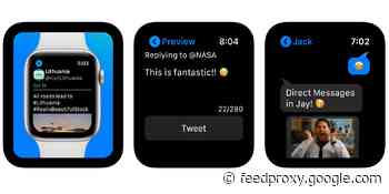 Now you can send and receive Twitter DMs on your Apple Watch, via Jay app