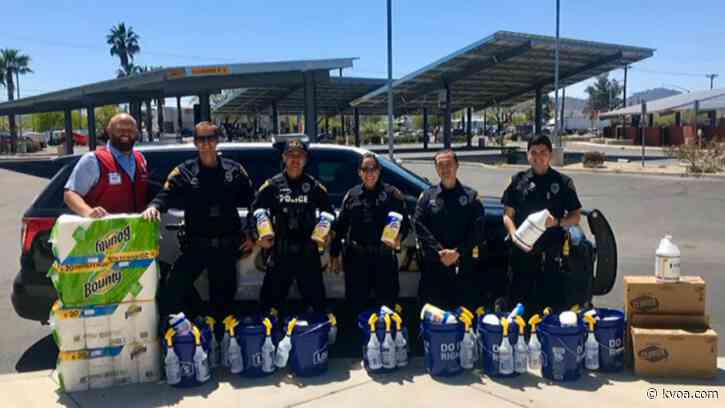 Lowe’s Home Improvement southwest Tucson location donates household items to local first responders
