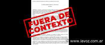 Es falso que la Provincia de Buenos Aires estableció el uso obligatorio de barbijo desde el próximo 13 de abril - La Voz del Interior