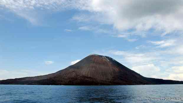 Indonesia's Anak Krakatau volcano shoots ash, lava