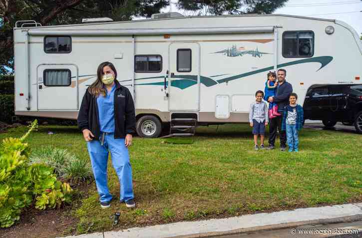 Fearing coronavirus exposure, doctor distances from her family in a borrowed RV