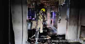 Fire damages house near Bristol overnight