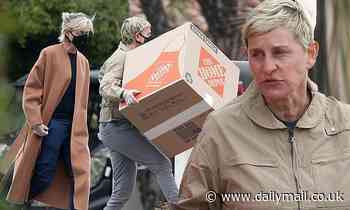 Ellen DeGeneres and Portia de Rossi deliver boxes to fire department... after quarantine joke