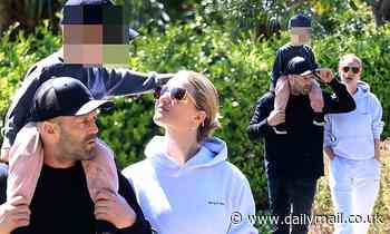 Rosie Huntington-Whiteley and fiancé Jason Statham step out with son Jack, 2, in LA amid lockdown