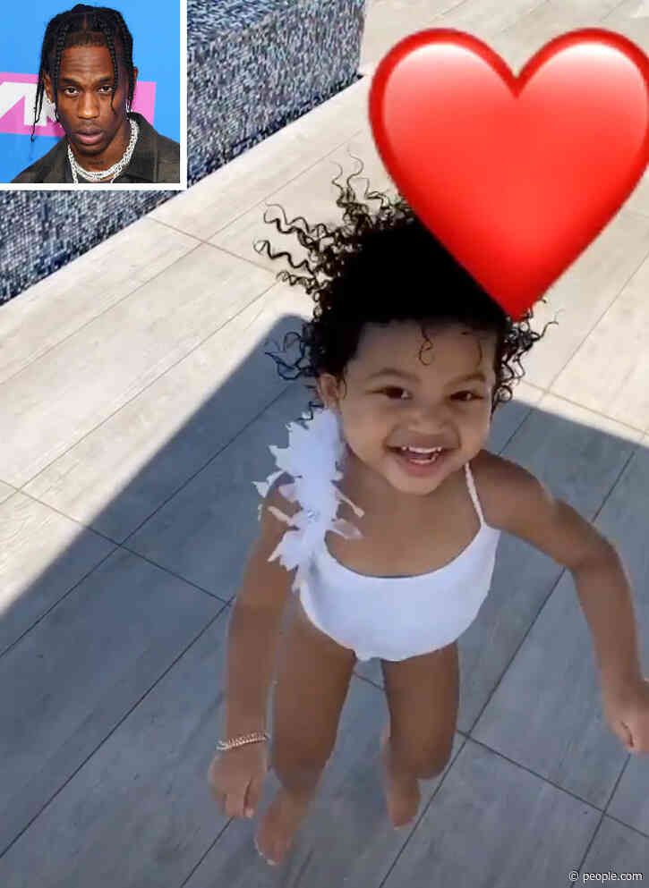 Travis Scott Has Adorable Daddy-Daughter Date with 2-Year-Old Stormi by the Pool