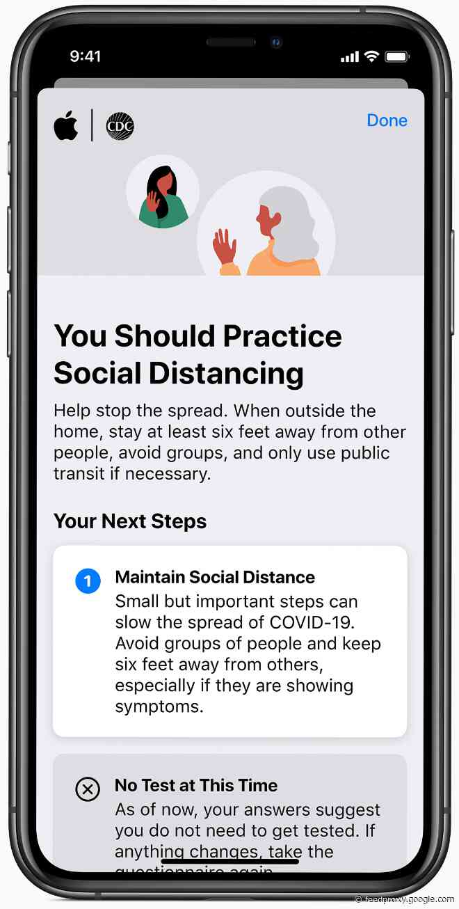 Apple updates COVID-19 app with new features