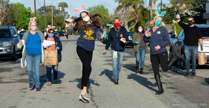 In Seal Beach, the Easter Bunny makes house calls
