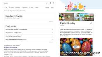Google Search Adds Actual Easter Eggs and 3D Easter Bunny to Mark Easter