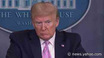 President Trump says there are signs coronavirus cases are entering a 'downward curve'