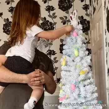 Family makes Easter egg-stra special with decorated Easter tree
