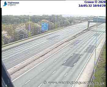 Traffic cameras show empty motorways as people stay at home - Warrington Guardian