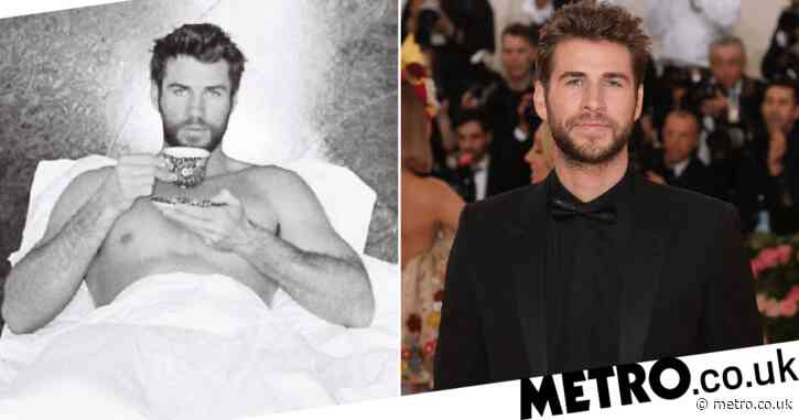 Liam Hemsworth goes topless to send coronavirus message: ‘Happy Easter, stay in bed’