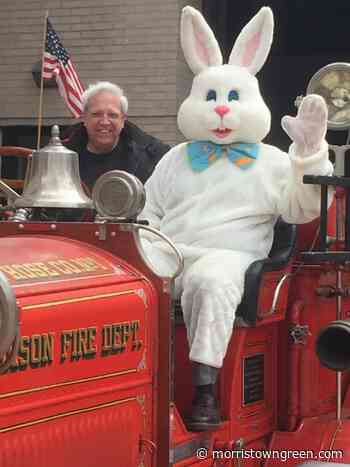 Easter Parade: Kids at Morristown Medical Center get glimpse of Easter Bunny, courtesy of Madison firefighters - Morristown Green