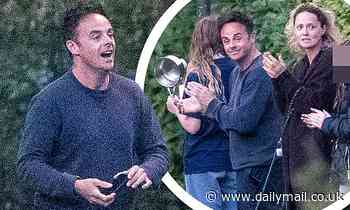 Ant McPartlin and girlfriend Anne-Marie Corbett join the nation in clapping for the NHS