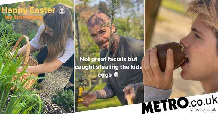 David Beckham caught stealing his kids’ Easter eggs and he’s got zero shame about it, tbh