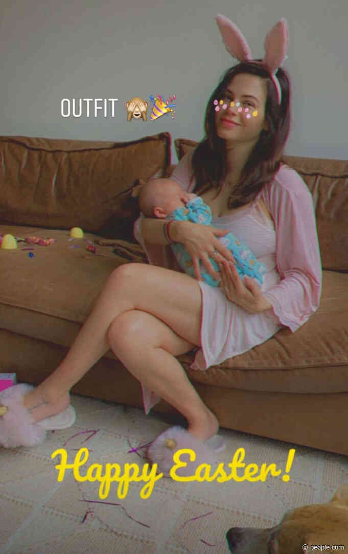 Baby's First Easter! Jenna Dewan and Steve Kazee Celebrate Holiday with 5-Week-Old Son Callum