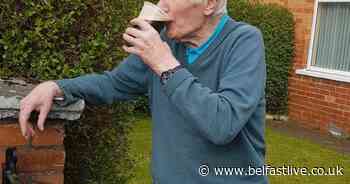 Watch: 90-year-old Belfast man's surprise as pint of Guinness delivered to his door - Belfast Live