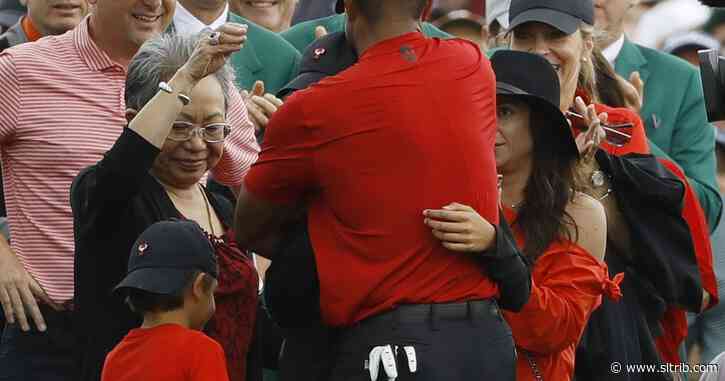 Woods gets emotional talking about Masters win and kids