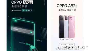 Oppo A92s Price, Specifications, Colour Options Leaked; Oppo A12 Spotted on Bluetooth SIG