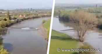 Drone footage captures world-famous Severn Bore people can watch from home