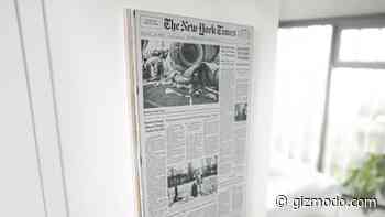 Giant E Ink Panel Turns Front Page of the New York Times Into a Depressing Work of Art Every Morning