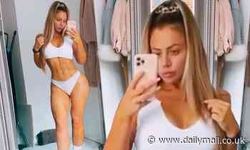 Holly Hagan displays her incredible weight loss in white lingerie