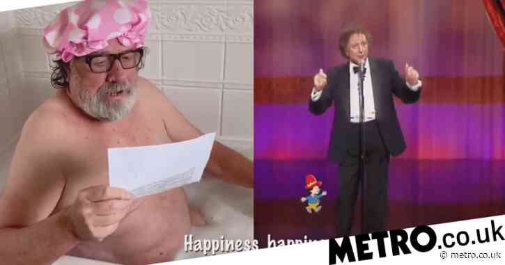 Ricky Tomlinson sings in the bath as he leads celebrities covering Ken Dodd hit Happiness for the NHS