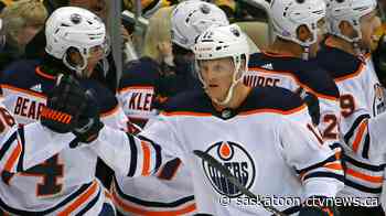 Highway memorial held in Battleford area for 25-year-old NHL payer Colby Cave