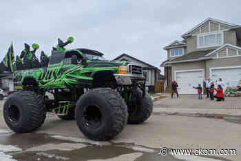 Saskatoon boy gets private parade after COVID-19 postponed dream vacation - News Talk 650 CKOM