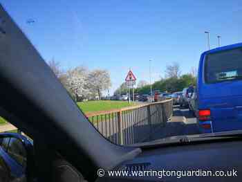Easter bank holiday queues for B&Q tail back onto M62