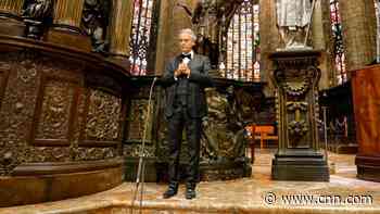 Watch Andrea Bocelli sing for the world