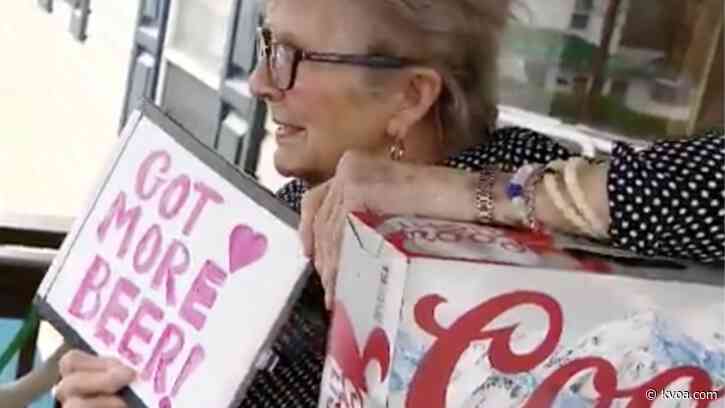 Pennsylvania 93-year-old with ‘I need more beer’ sign gets her wish