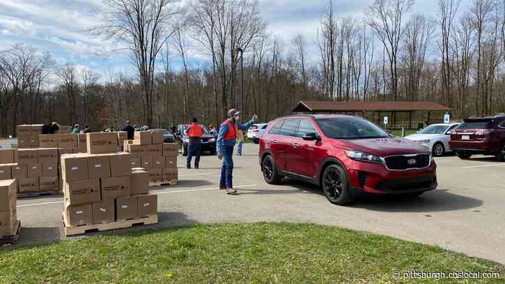 ‘We Just Got To Do What We Got To Do’: Cars Overwhelm Alameda Park For Food Bank’s First Distribution In Butler Co.