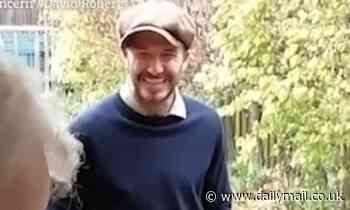 David Beckham leaves cancer sufferer speechless by paying a surprise visit to his Oxfordshire home