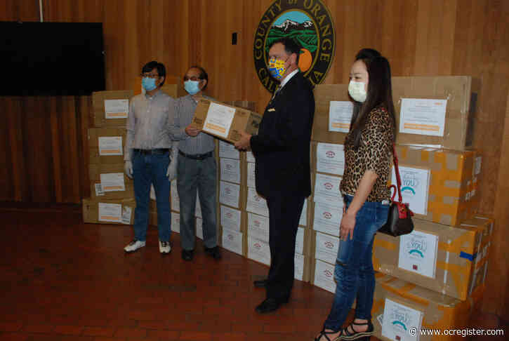 Orange County gets more than 10,000 face masks from Asian American nonprofits