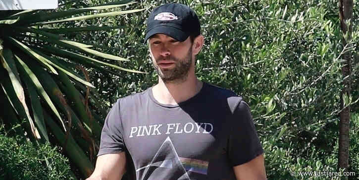 Chace Crawford Heads Out for a Walk With His Dog Shiner Amid Quarantine