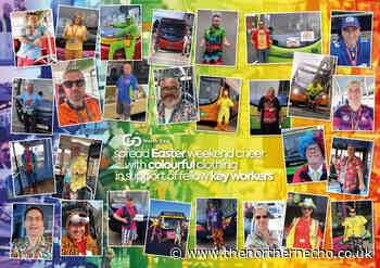 Go North East drivers don colourful outfits to cheer passengers