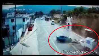 Camara de videovigilancia capta tremendo accidente en la Teziutlan-Perote - Informativo ProyectoCINCO