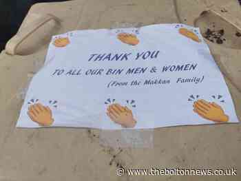 Schoolboy's kind hearted gesture to thank bin men for their work during 'lockdown'