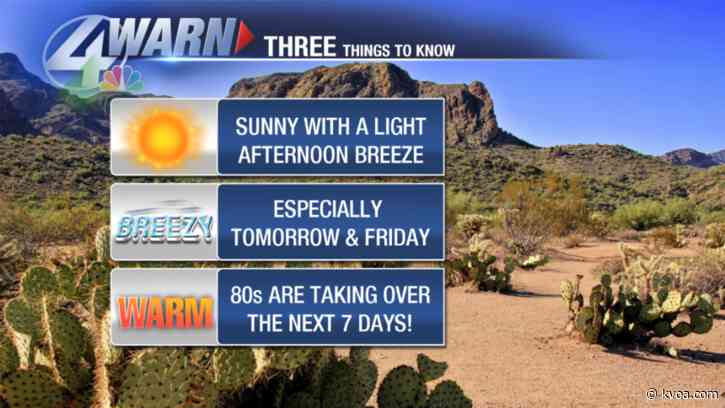 Warm and dry next several days!