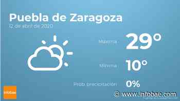 Previsión meteorológica: El tiempo hoy en Puebla de Zaragoza, 12 de abril - infobae