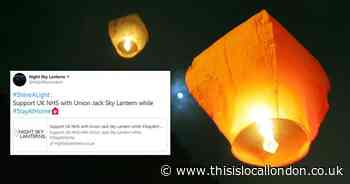 Firefighters warn against sky lanterns for NHS workers