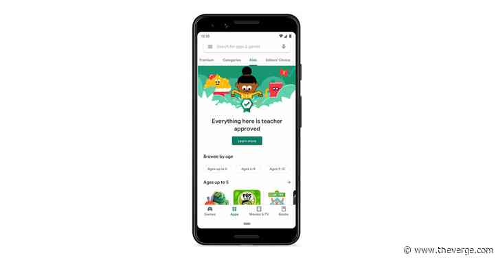 Google Play is getting a new Kids section filled with ‘Teacher Approved’ apps