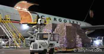 Medical supplies from China arrive at Edmonton International Airport | News - Daily Hive