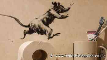 Banksy creates new work in lockdown – in his bathroom