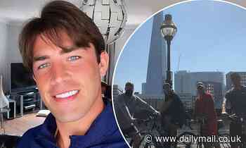Love Island's Jack Fincham flouts social distancing rules on a London bike ride