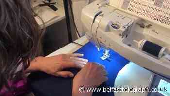 Sewing volunteers come together to make scrubs for NHS staff