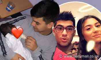 Zayn Malik's brother-in-law, 18, cradles singer's newborn niece hours after his sister gave birth - Daily Mail