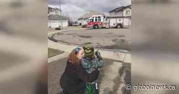 Lethbridge boy gets drive-by surprise after COVID-19 cancels 6th birthday party